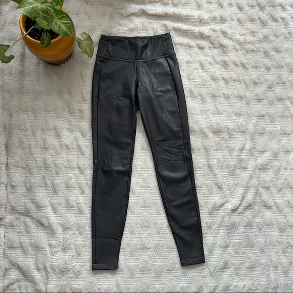 Athleta All Over Gleam Faux Leather Leggings - Picture 2 of 6